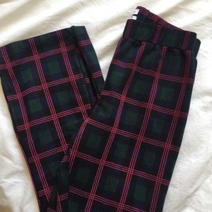 Urban outfitters plaid Casey flare pants medium